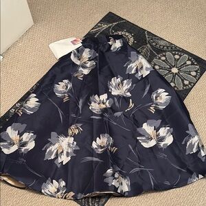 Floral Navy Skirt
